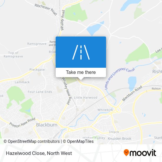 Hazelwood Close map