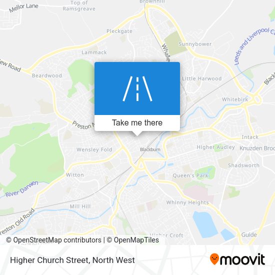 Higher Church Street map