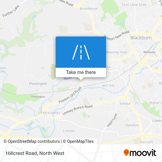 Hillcrest Road map