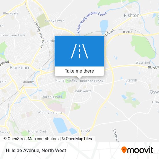 Hillside Avenue map
