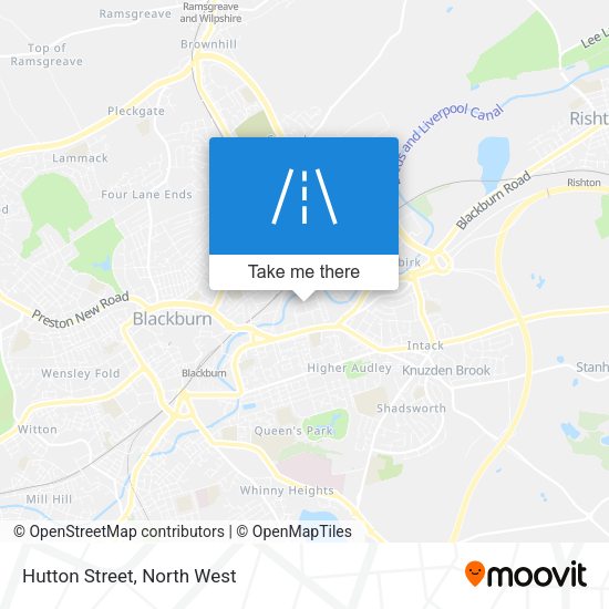 Hutton Street map
