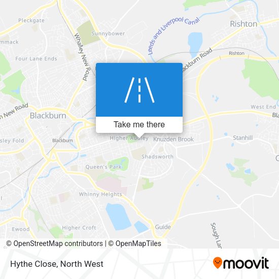 Hythe Close map
