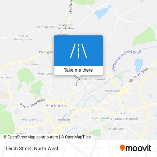 Larch Street map
