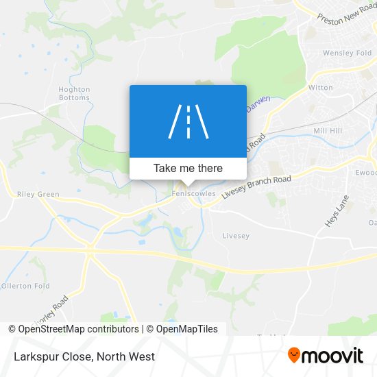 Larkspur Close map