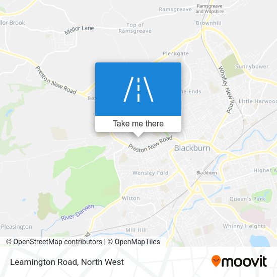 Leamington Road map