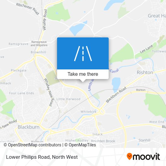 Lower Philips Road map