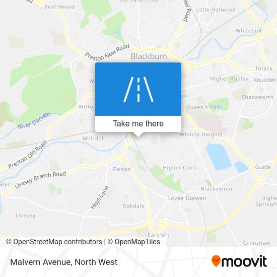 Malvern Avenue map