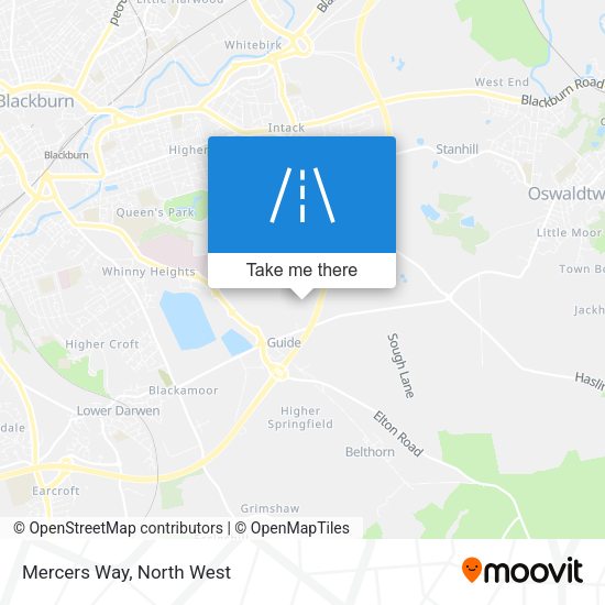 Mercers Way map