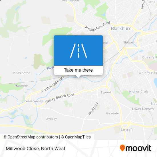Millwood Close map