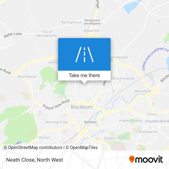 Neath Close map