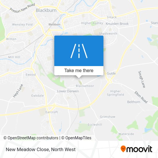 New Meadow Close map