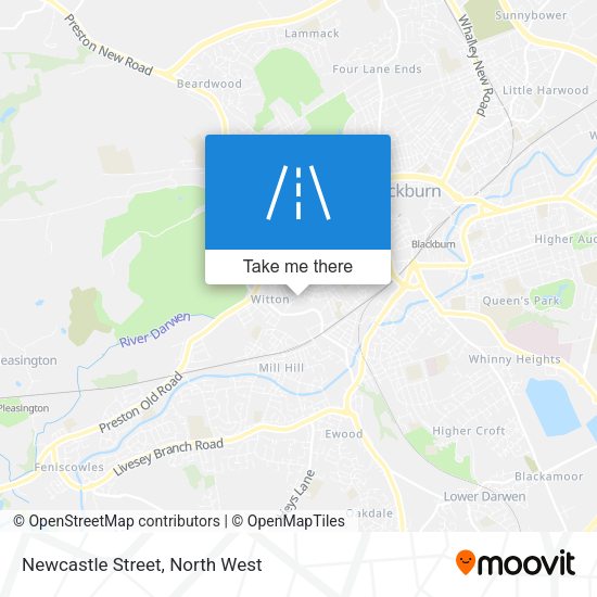 Newcastle Street map