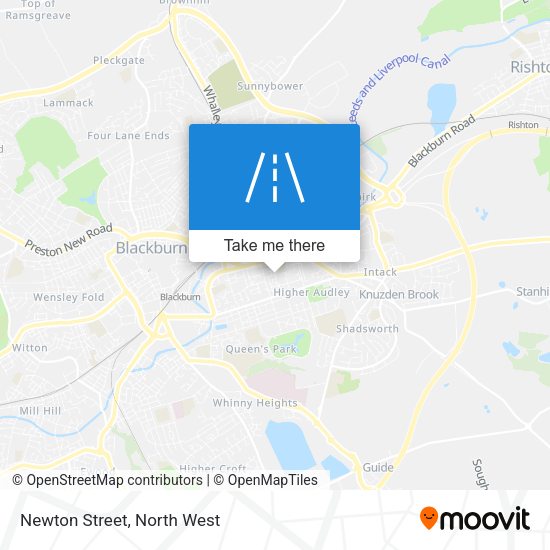 Newton Street map