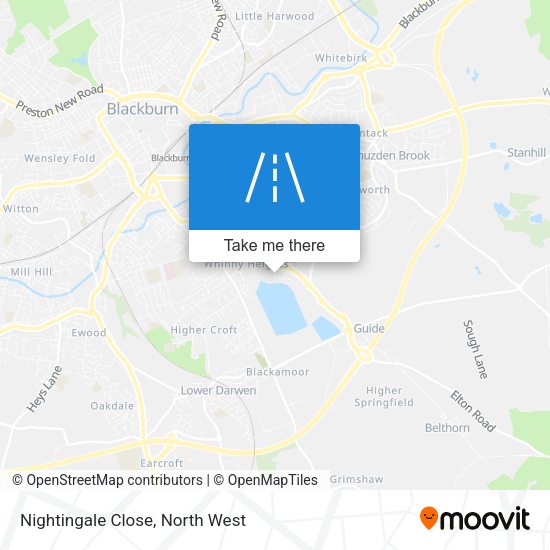 Nightingale Close map