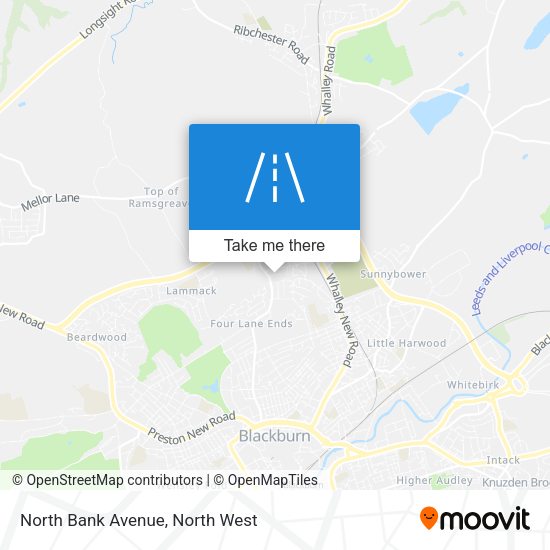 North Bank Avenue map