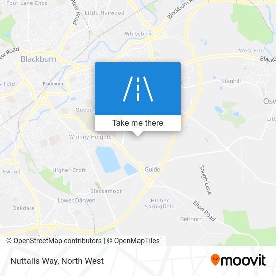 Nuttalls Way map
