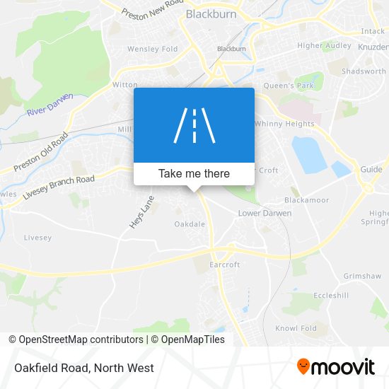 Oakfield Road map
