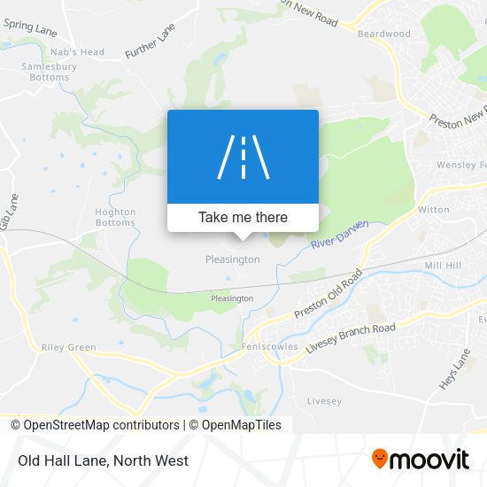 Old Hall Lane map