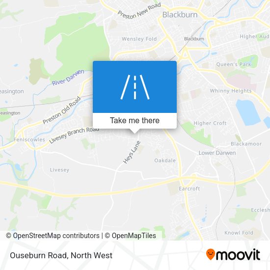 Ouseburn Road map