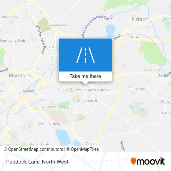 Paddock Lane map