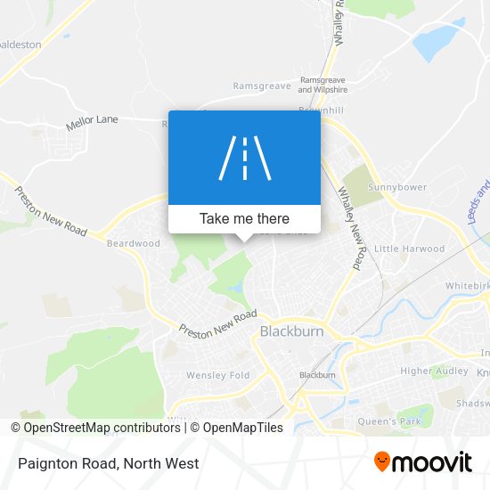 Paignton Road map
