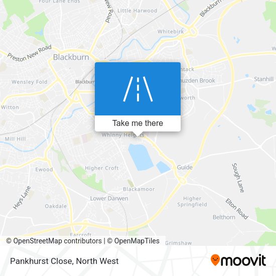 Pankhurst Close map