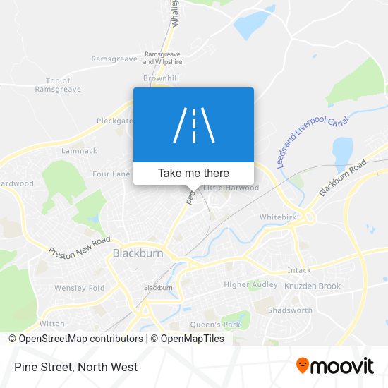 Pine Street map