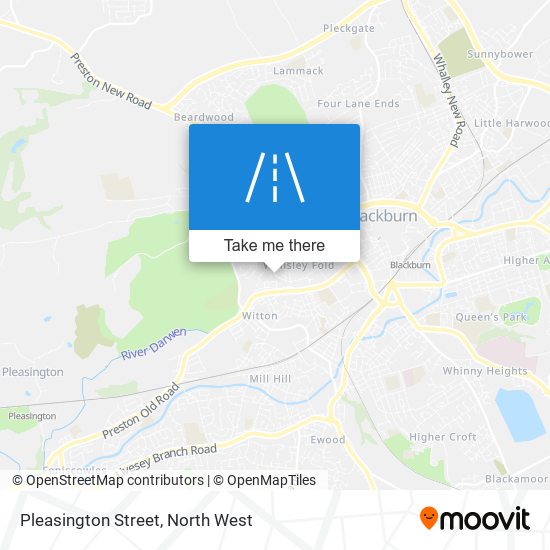 Pleasington Street map