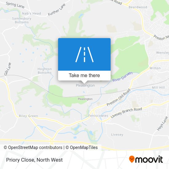 Priory Close map