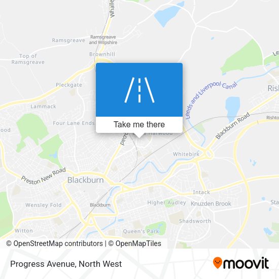 Progress Avenue map