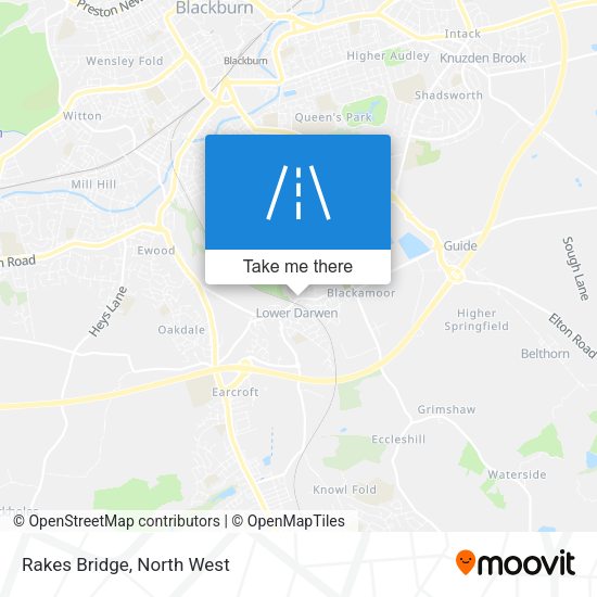 Rakes Bridge map