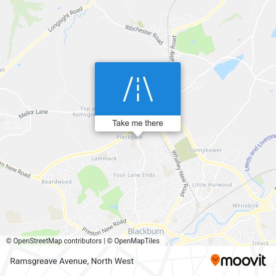 Ramsgreave Avenue map