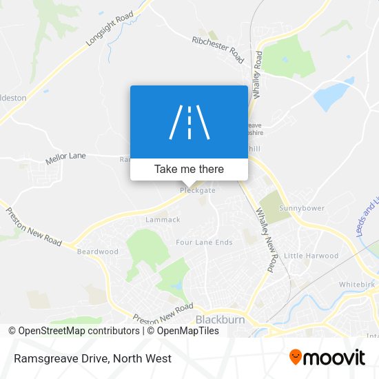 Ramsgreave Drive map
