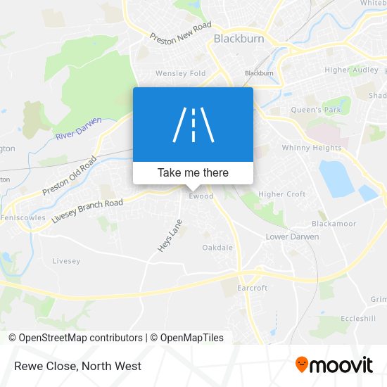 Rewe Close map