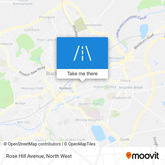 Rose Hill Avenue map