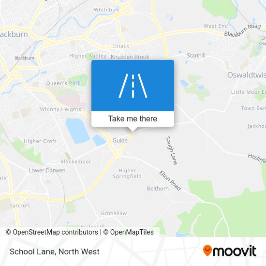 School Lane map