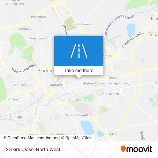 Selkirk Close map