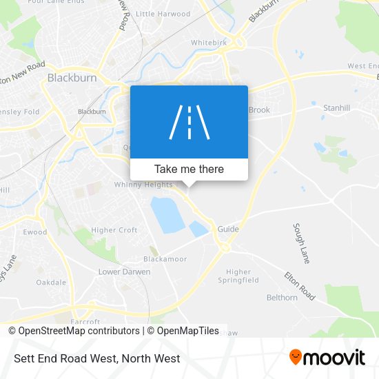 Sett End Road West map