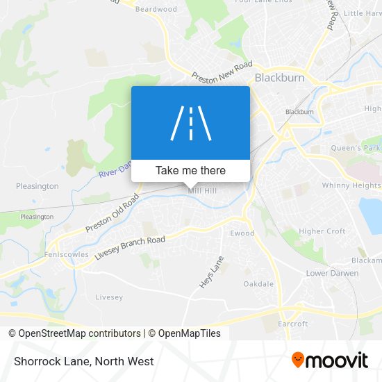 Shorrock Lane map