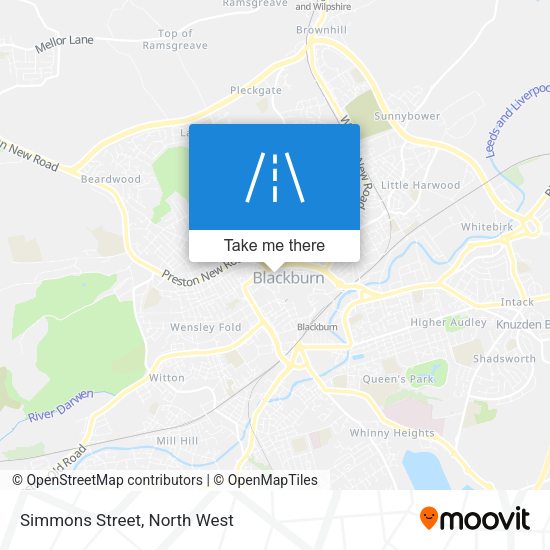 Simmons Street map