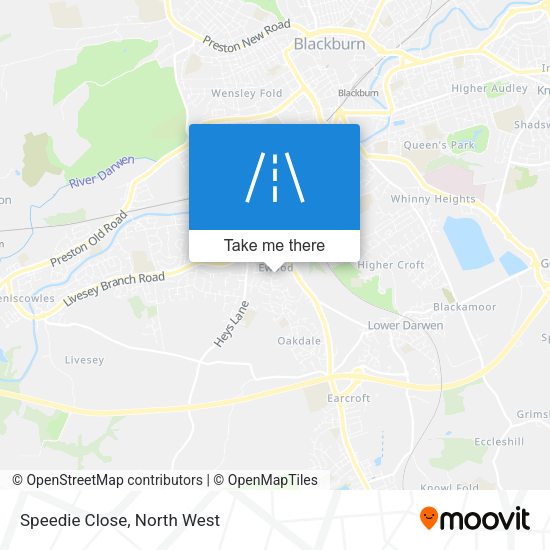 Speedie Close map