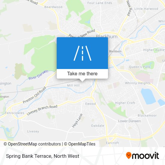 Spring Bank Terrace map