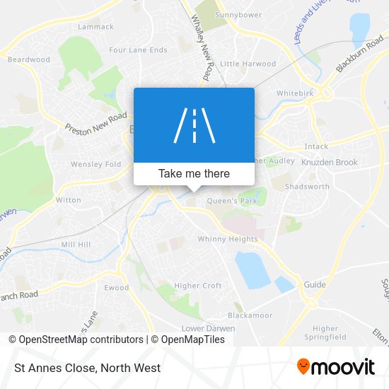 St Annes Close map