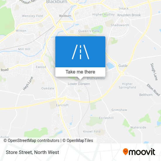 Store Street map