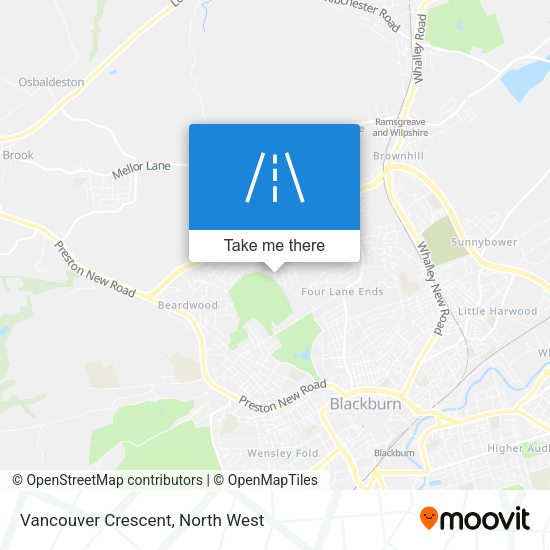 Vancouver Crescent map