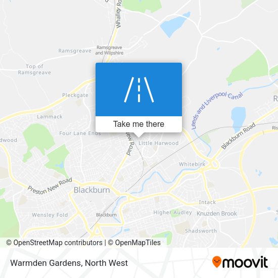 Warmden Gardens map