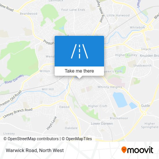 Warwick Road map