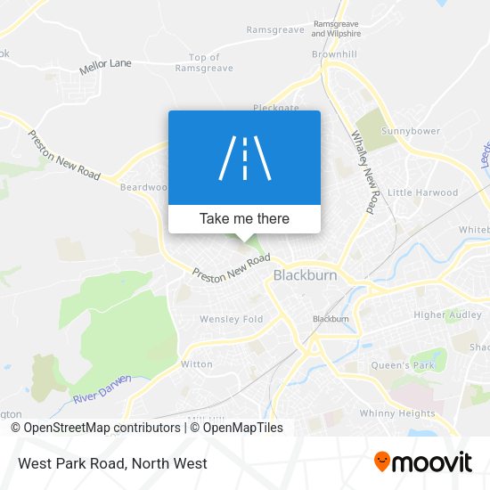 West Park Road map