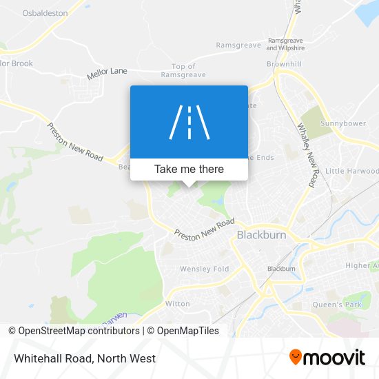 Whitehall Road map