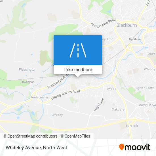 Whiteley Avenue map